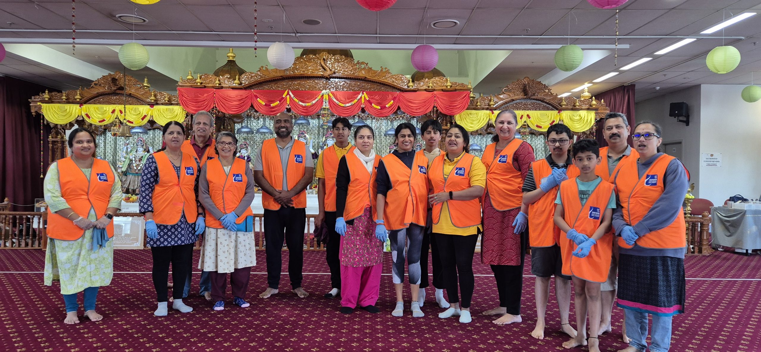 Bharatiya Mandir cleaning